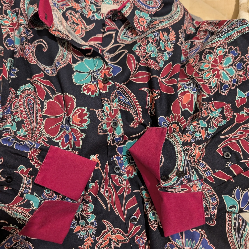 Chico's Multicolor Patterned Blouse - image 5